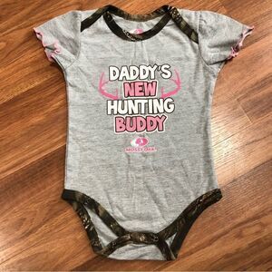 Mossy Oak Camouflage Baby Girl Onesie | Size 18 month
